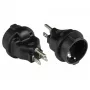 Good Connections PA-4502S adaptador de ficha EUA tipo B para tipo F (CEE 7/3), preto