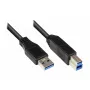 Cabo USB Alcasa 2710-S002 USB 3.2 Gen 1 0,2 m preto