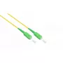 Cabo de fibra ótica Alcasa LW-S902SASA 2m SC FTTH amarelo