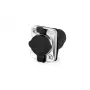 Conector fêmea RJ45 Alcasa S6 IC06-R002 preto metálico fêmea/fêmea