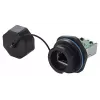 Conector de cabo RJ45 Alcasa IC06-R102 preto cobre plástico gel de sílica