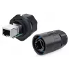 Conector de cabo RJ45 Alcasa IC06-R102 preto cobre plástico gel de sílica