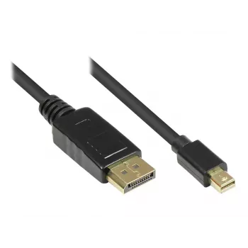 Cabo DisplayPort Alcasa DP-MDP1 1 m Mini DisplayPort preto
