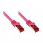 Cabo de rede Alcasa CAT6 S/FTP 25 m magenta