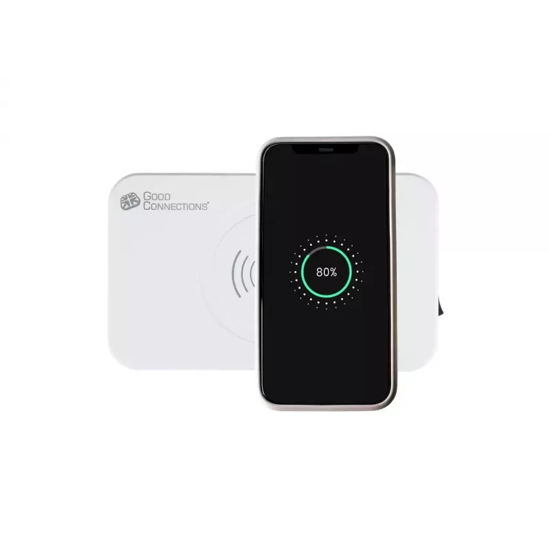 Carregador móvel Alcasa PCA-D005W universal branco AC sem fios carregamento rápido