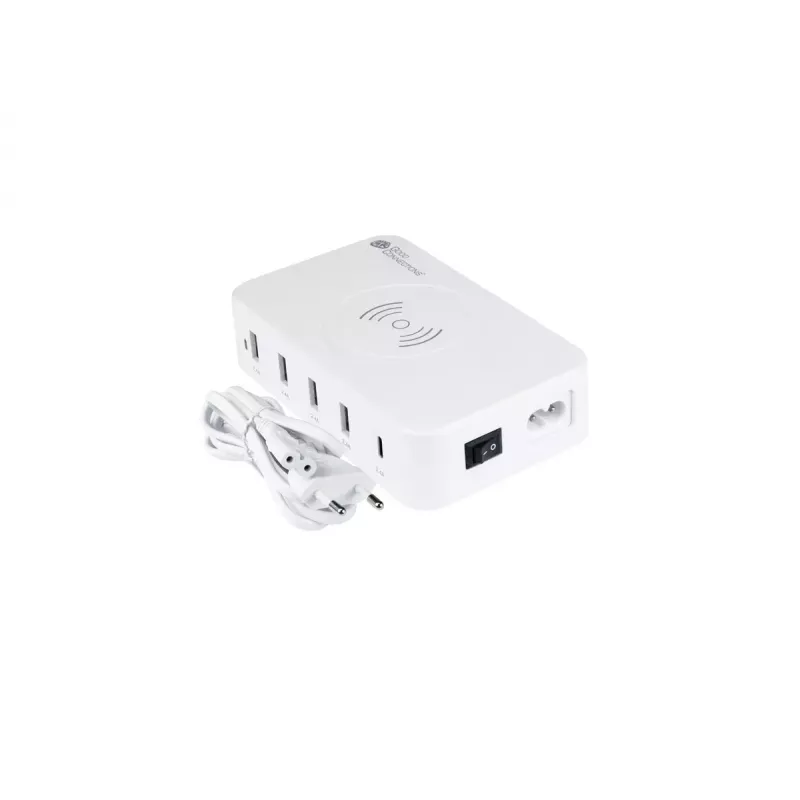 Carregador móvel Alcasa PCA-D005W universal branco AC sem fios carregamento rápido