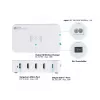 Carregador móvel Alcasa PCA-D005W universal branco AC sem fios carregamento rápido