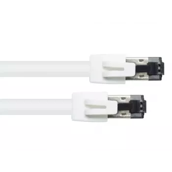 Cabo de rede Alcasa 8080-050W branco 5 m Cat8.1 S/FTP