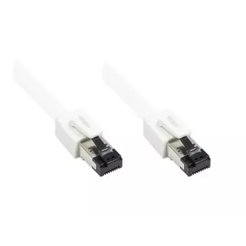 Cabo de rede Alcasa 8080-050W branco 5 m Cat8.1 S/FTP