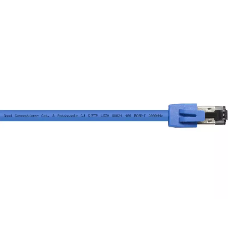 Cabo de rede Alcasa 8080-100B 10 m Cat8.1 S/FTP azul