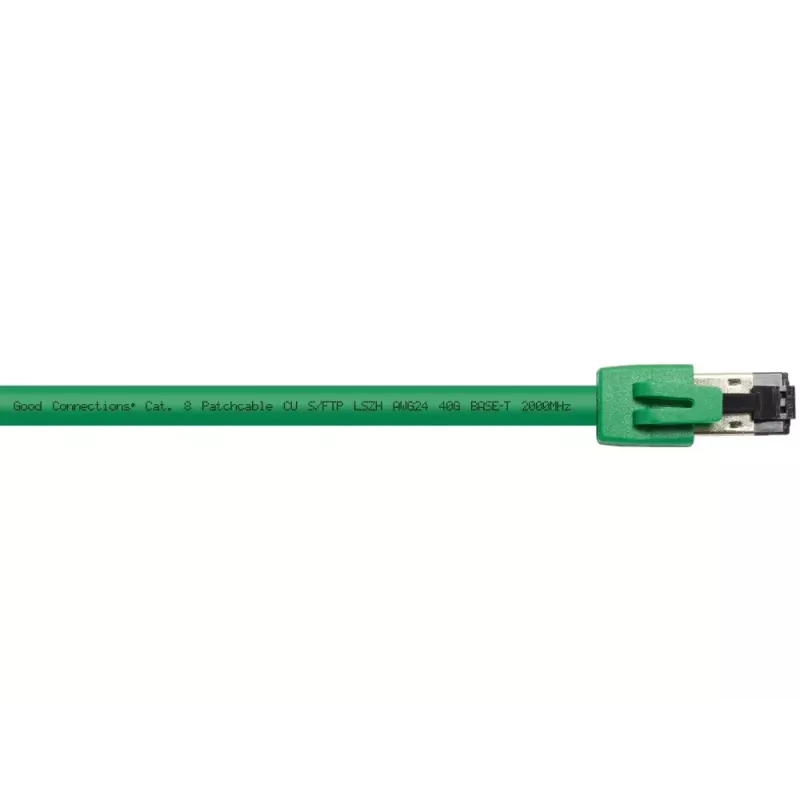 Cabo de rede Alcasa 8080-050G verde 5 m Cat8.1 S/FTP