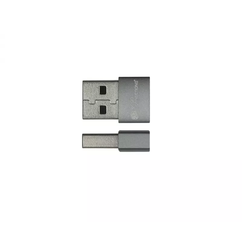 Adaptador USB Alcasa USB-AD203-5 USB-A para USB-C cinzento