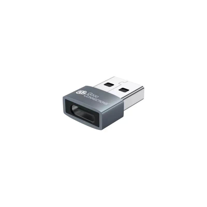 Adaptador USB Alcasa USB-AD203-5 USB-A para USB-C cinzento