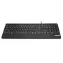 Teclado Wortmann AG 4000 com fio USB Copilot QWERTZ 105 teclas layout alemão cabo de 1,80 m preto