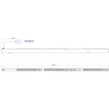 Unidade de distribuição de energia Bachmann BlueNet BN3500 400V AC 42 tomadas