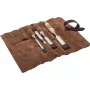 Conjunto de formões Kirschen 1151002 — 4 unid. com bolsa de couro, larguras 10, 16, 20, 26 mm