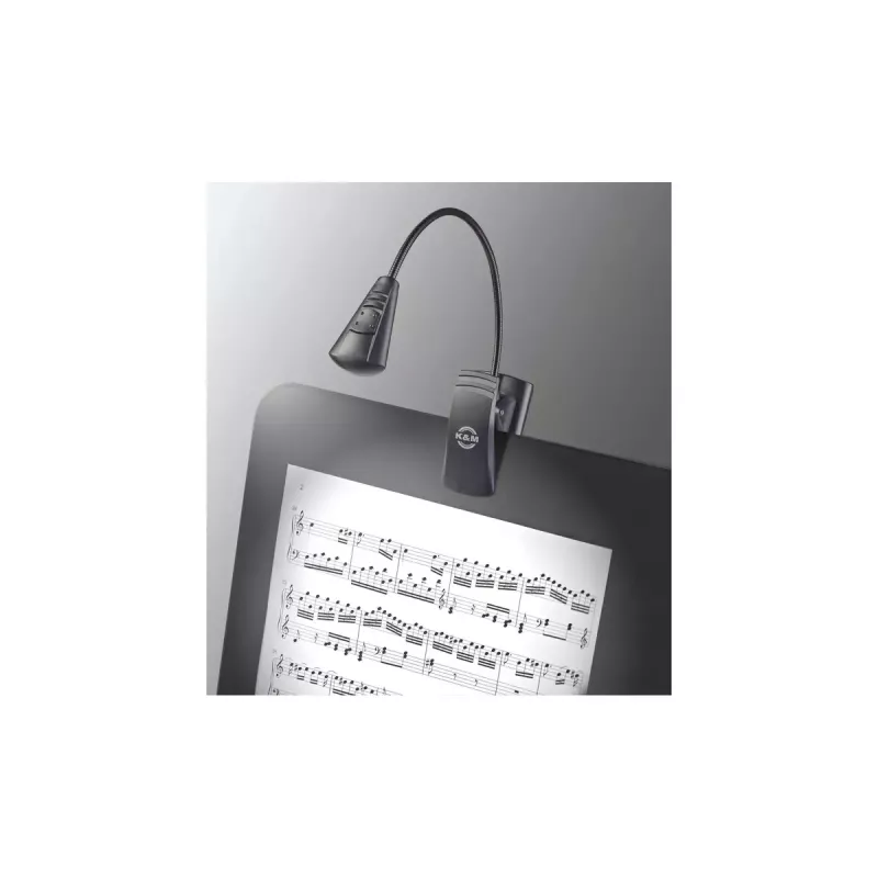 Luz LED para estante de partituras König & Meyer 12241 preto a pilhas