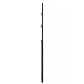 Pé de microfone König & Meyer 23765, 3 extensões telescópicas, alumínio, 1,0–3,22 m, preto