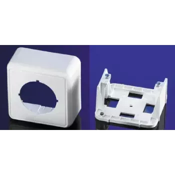 Caixa outlet Telegärtner 25.16.8555, caixa de montagem, 80×40×80 mm, branco
