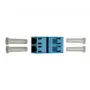 Adaptador de fibra ótica LC Telegärtner J08071A0000 azul