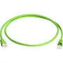 Cabo patch Telegaertner MP8 FS 600 — SFTP Cat.7, ficha RJ-45 macho para macho, 5,0 m, verde