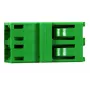 Adaptador de fibra ótica LC/APC Telegärtner J08071A0004 verde