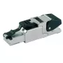 Conector RJ-45 Telegärtner MFP8 T568 A Cat.6A, preto/prateado