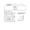 Tomada Telegärtner H02000A0092 branco