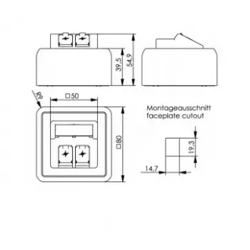 Tomada Telegärtner H02000A0092 branco