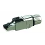 Conector de cabo RJ-45 Telegärtner J00026A5000 para cabo Cat6a, cor prateada