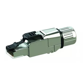 Ficha RJ-45 Telegärtner J00026A5001 — prata, para cabo Cat6a