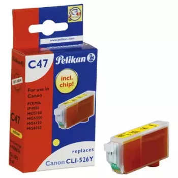 Tinteiro Pelikan C47 amarelo – tinta pigmentada, embalagem individual (1 unid.)