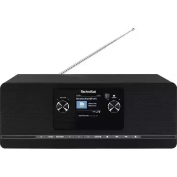 Rádio de mesa digital TECHNISAT DigitRadio 372 CD BT preto com leitor de CD e Bluetooth