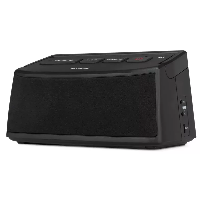 Altifalante estéreo portátil TECHNISAT ISIBOX 1 — 4 W RMS, com fios e sem fios, bateria integrada, USB-C, preto