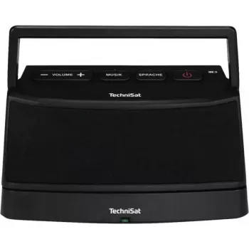Altifalante estéreo portátil TECHNISAT ISIBOX 1 — 4 W RMS, com fios e sem fios, bateria integrada, USB-C, preto