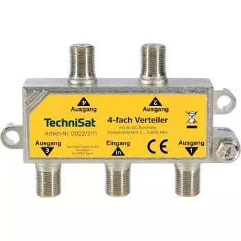 Distribuidor de sinal TechniSat 0022/3111 75 Ω 5 - 2400 MHz