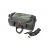 Bolsa de bicicleta TROIKA BKB30/BK frontal 4 L nylon PVC oleado preto