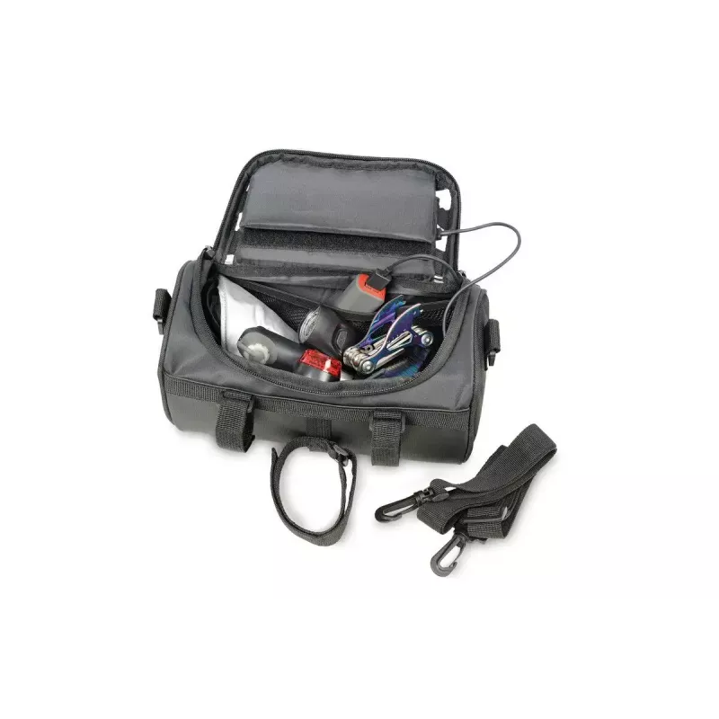 Bolsa de bicicleta TROIKA BKB30/BK frontal 4 L nylon PVC oleado preto