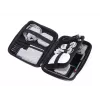 Estojo de maquilhagem/manicure TROIKA CBO11/BK preto pele veludo 160x220x50mm