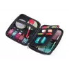 Estojo de maquilhagem/manicure TROIKA CBO11/BK preto pele veludo 160x220x50mm