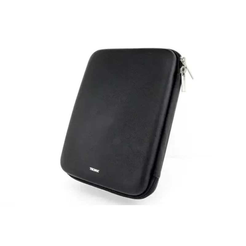 Estojo de maquilhagem/manicure TROIKA CBO11/BK preto pele veludo 160x220x50mm