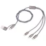 Cabo de carregamento USB-C para USB-A TROIKA CBL30/GY, 1 m, cinzento