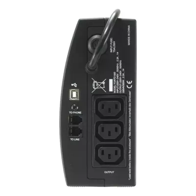 Fonte de alimentação ininterrupta UPS ONLINE USV-Systeme YUNTO 500