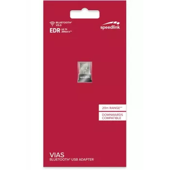 SpeedLink VIAS Nano adaptador USB Bluetooth 5.0, preto