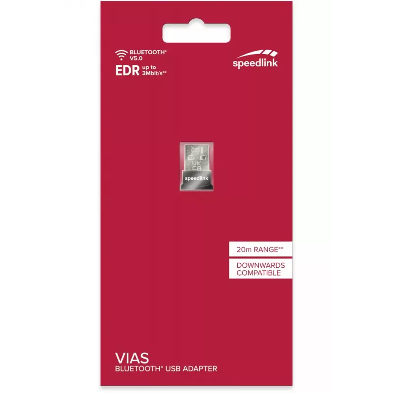 SpeedLink VIAS Nano adaptador USB Bluetooth 5.0, preto