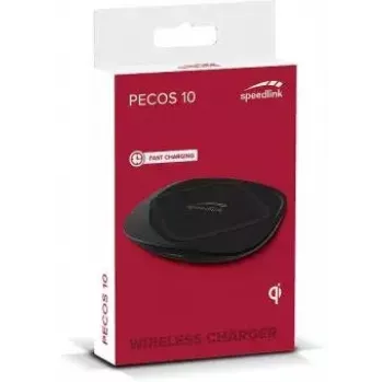 Carregador SPEEDLINK SL-690401-BK smartphone preto AC USB carregamento rápido sem fios