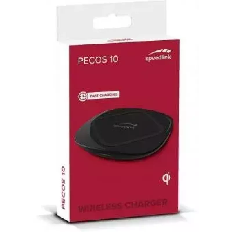 Carregador SPEEDLINK SL-690401-BK smartphone preto AC USB carregamento rápido sem fios