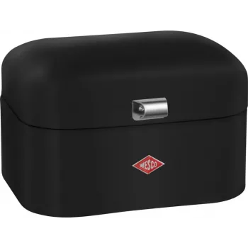 Recipiente de armazenamento de cozinha Wesco Single Grandy preto mate 112802 – recipiente individual para alimentos secos