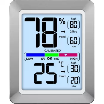 Estação meteorológica digital Technoline WS 9460 prateada termómetro higrómetro interior