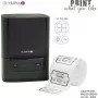 Impressora de etiquetas Olympia PM 220 verde — impressora de etiquetas de secretária compacta, modelo PM 220 (verde)